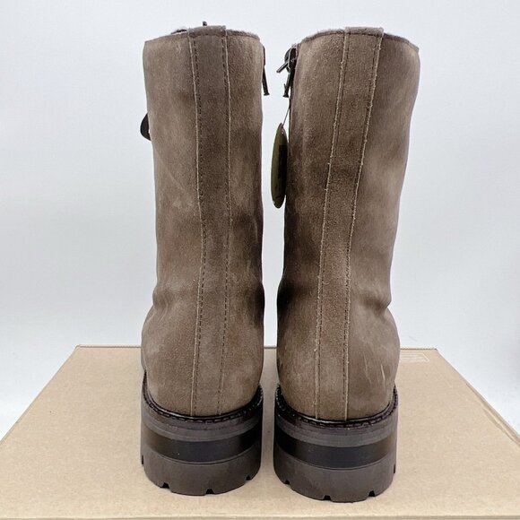 LA CANADIENNE BRITTANY WATERPROOF LUG LACE-UP BOOTS Light Brown US 10 NEW! $550 - Picture 6 of 11